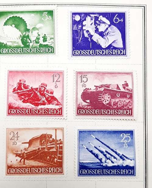 **RARE: WW2 German 1944 `Army Day` Mint Complete Stamp Set (Mounted).**