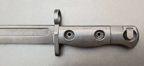 **Rhodesia/ Nyasaland: L1A3 FN FAL Knife Bayonet w/ Scabbard (1958/9).**