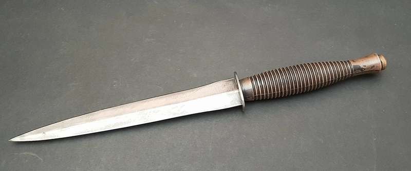 Border War: Early SADF Special Forces/Recce Fairbairn-Sykes Knife with Sheath
