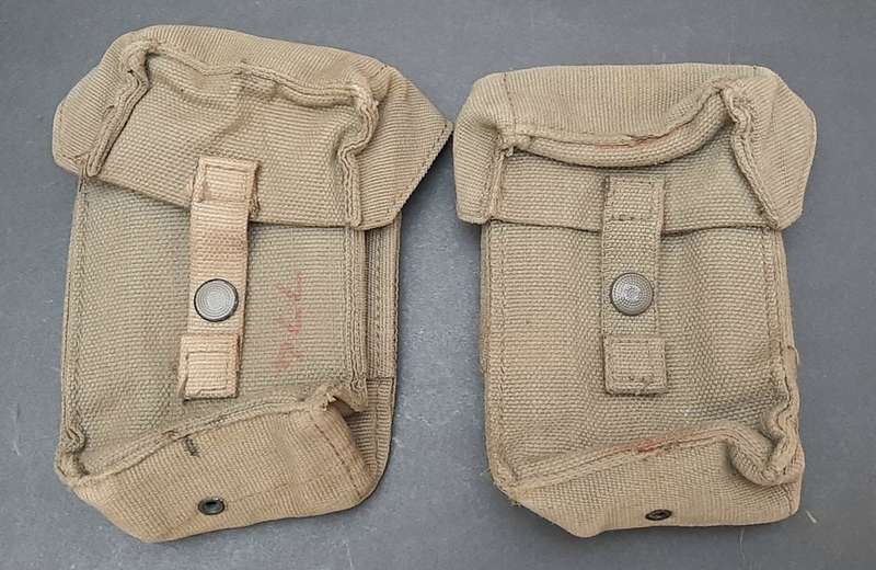 **Border War: 1980s SADF Patt.73 FN Mag Pouches & Canteen w/ Firebucket (5 pcs).**