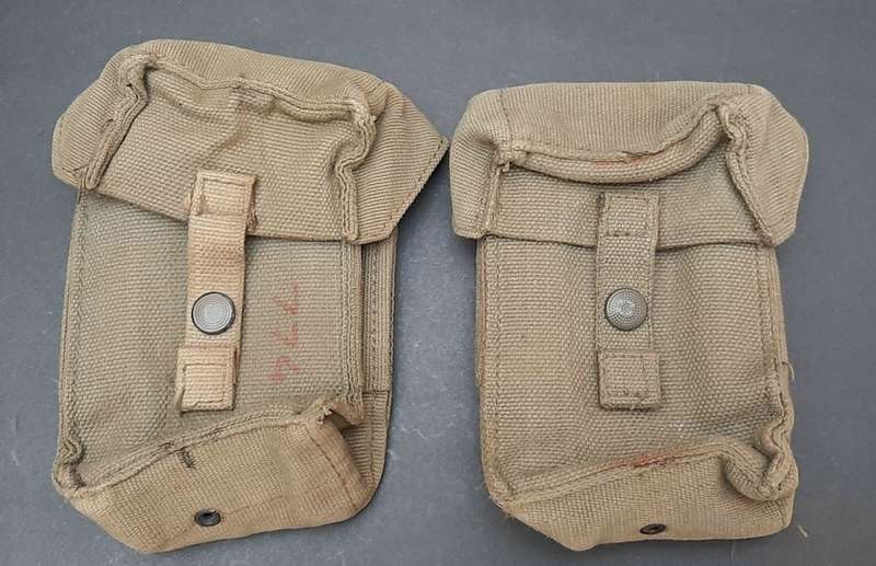 **Border War: 1980s SADF Patt.73 FN Mag Pouches & Canteen w/ Firebucket (5 pcs).**