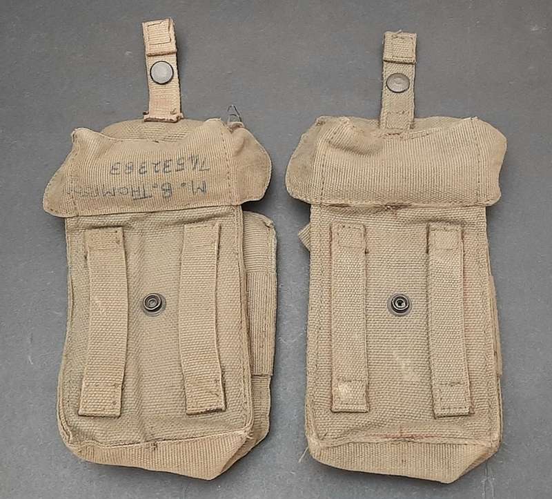 **Border War: 1980s SADF Patt.73 FN Mag Pouches & Canteen w/ Firebucket (5 pcs).**