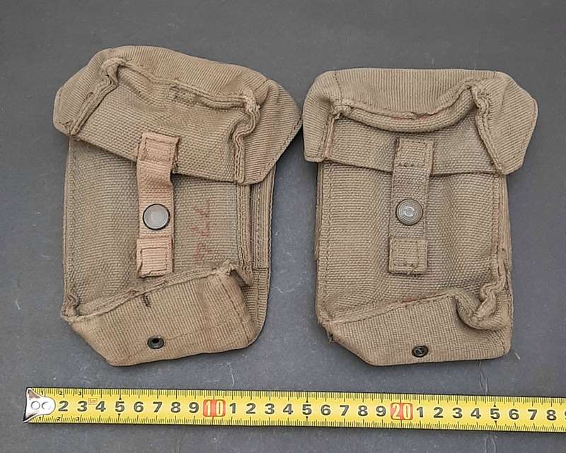 **Border War: 1980s SADF Patt.73 FN Mag Pouches & Canteen w/ Firebucket (5 pcs).**