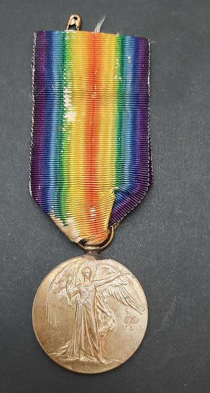 **WW1 : .925 Silver British War Medal & Victory Medal w/ Silk Ribbons (S.A.H.A).**