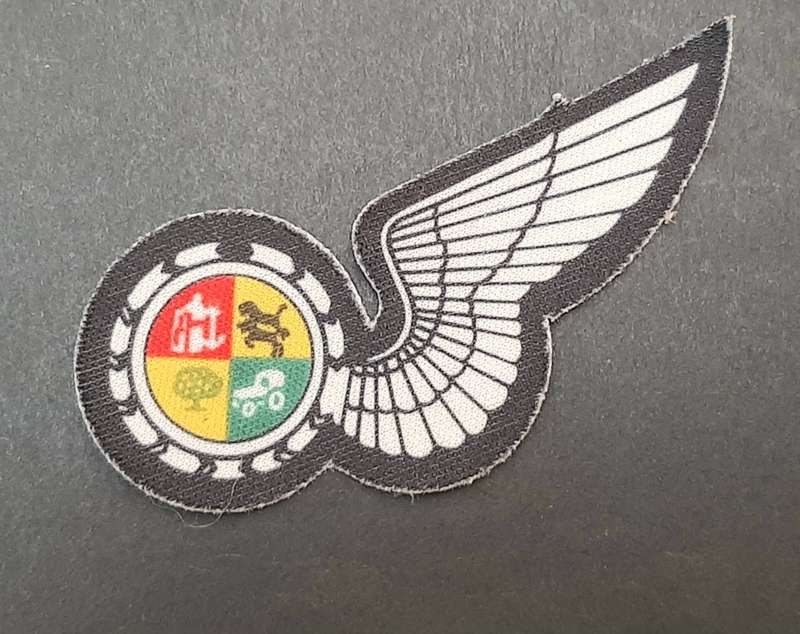**Border War : 1980s SAAF Observer Half-Wing Screen-Printed Cloth Insignia (UNUSED)**