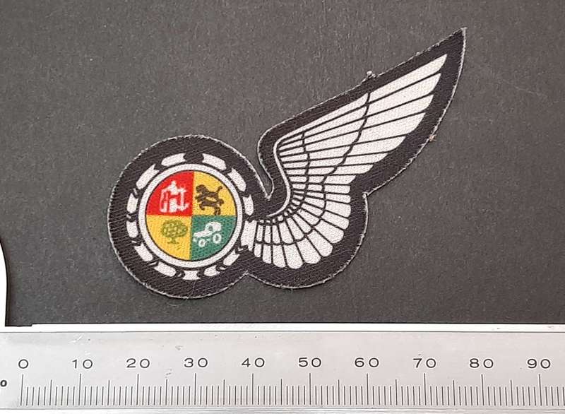 **Border War : 1980s SAAF Observer Half-Wing Screen-Printed Cloth Insignia (UNUSED)**