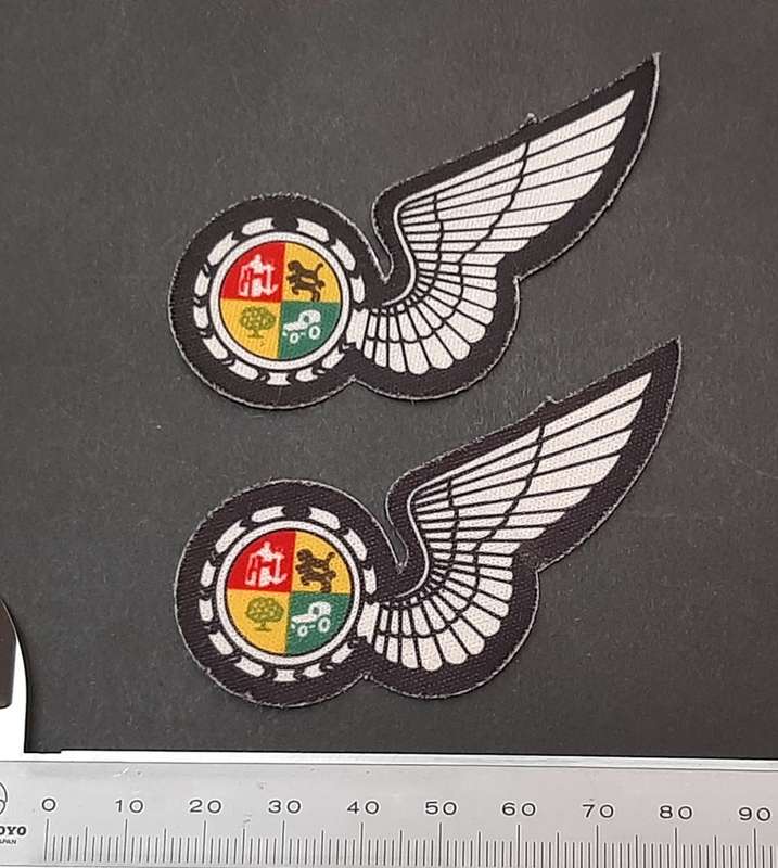 **Border War : 1980s SAAF Observer Half-Wing Screen-Printed Cloth Insignia (UNUSED)**