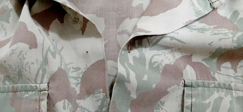 Border War 1980s S.A.P 2nd Pattern Camouflage Short Sleeve Shirt (Large)