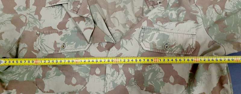 Border War 1980s S.A.P 2nd Pattern Camouflage Short Sleeve Shirt (Large)