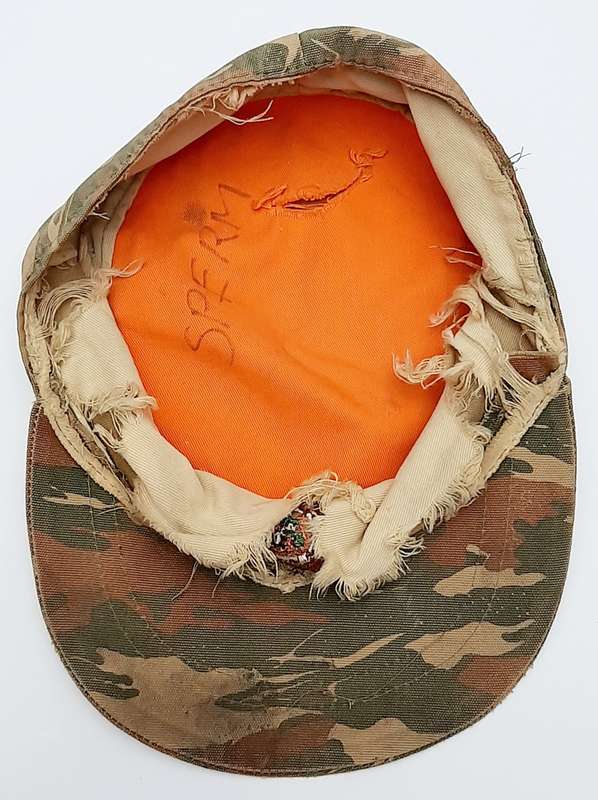 Border War 1980s SWAPOL/Koevoet Camouflage Field Dress Cap with Embroidered Badge Size 58