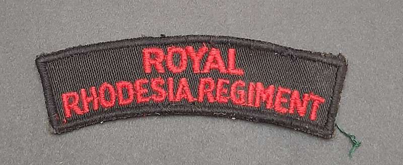 ** Pre-1965 Royal Rhodesia Regiment Cloth Shoulder Title.**