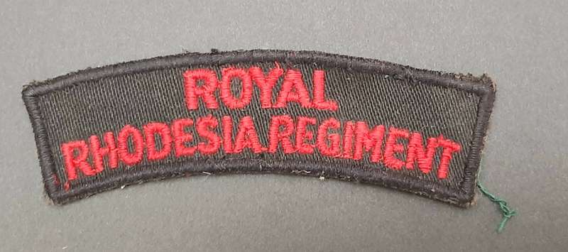** Pre-1965 Royal Rhodesia Regiment Cloth Shoulder Title.**