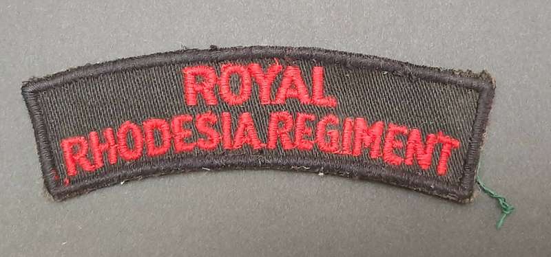 ** Pre-1965 Royal Rhodesia Regiment Cloth Shoulder Title.**