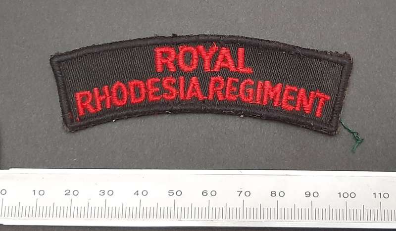 ** Pre-1965 Royal Rhodesia Regiment Cloth Shoulder Title.**