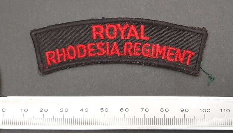 ** Pre-1965 Royal Rhodesia Regiment Cloth Shoulder Title.**