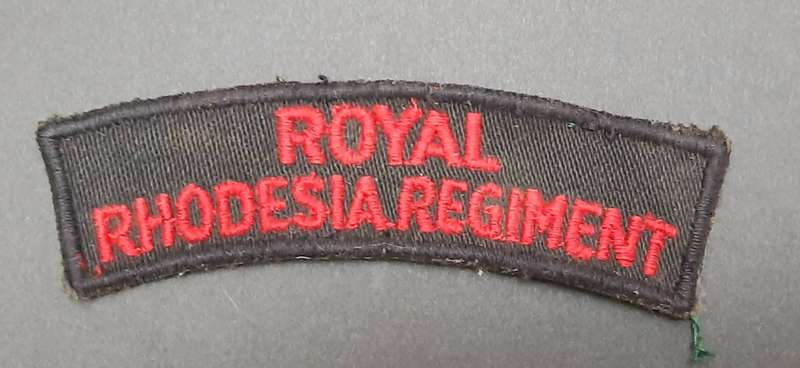 ** Pre-1965 Royal Rhodesia Regiment Cloth Shoulder Title.**