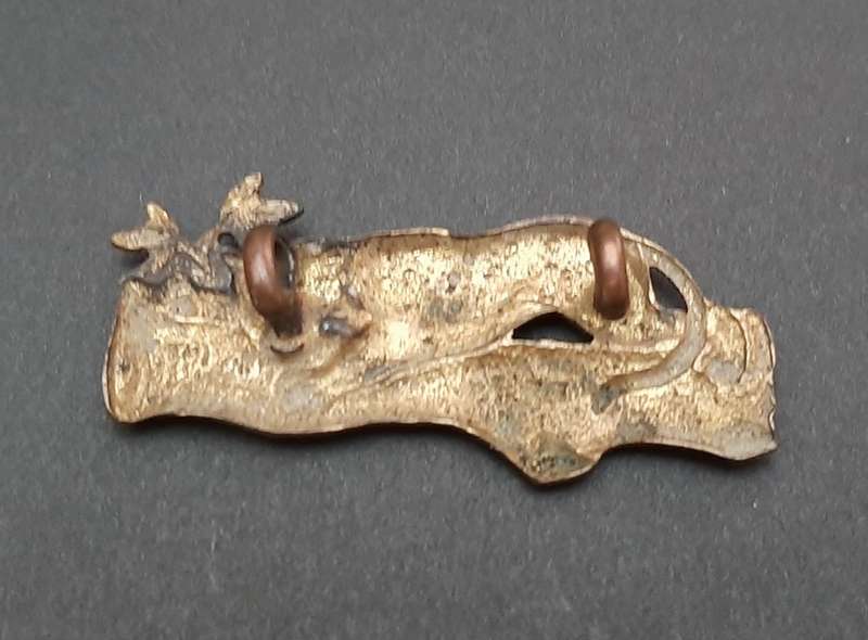 ** WW1/WW2 : First City Regiment Brass Collar Badge (Lugs Intact)**