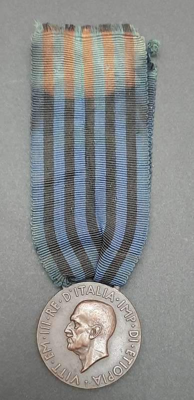 ** 1936 Italian Fascist:  Africa Orientale Medal w/ Ribbon.**