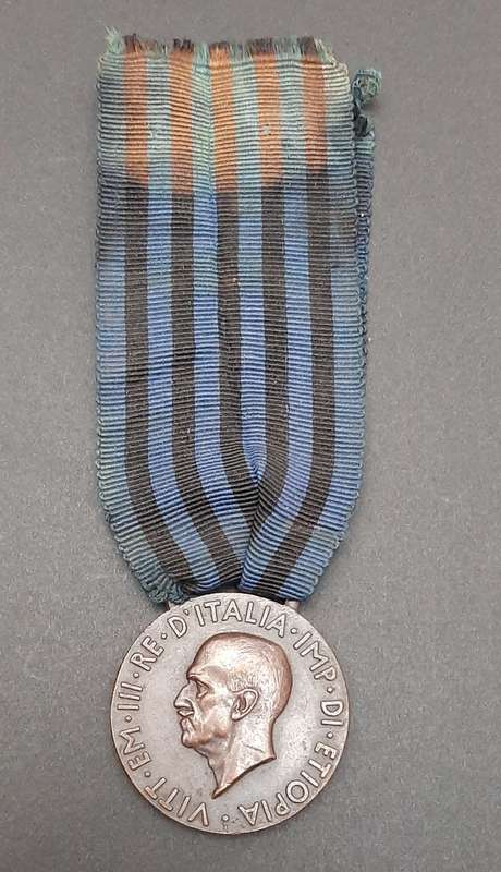** 1936 Italian Fascist:  Africa Orientale Medal w/ Ribbon.**