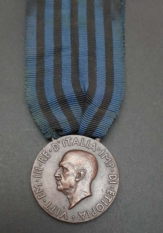 ** 1936 Italian Fascist:  Africa Orientale Medal w/ Ribbon.**