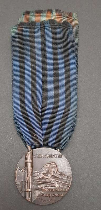 ** 1936 Italian Fascist:  Africa Orientale Medal w/ Ribbon.**