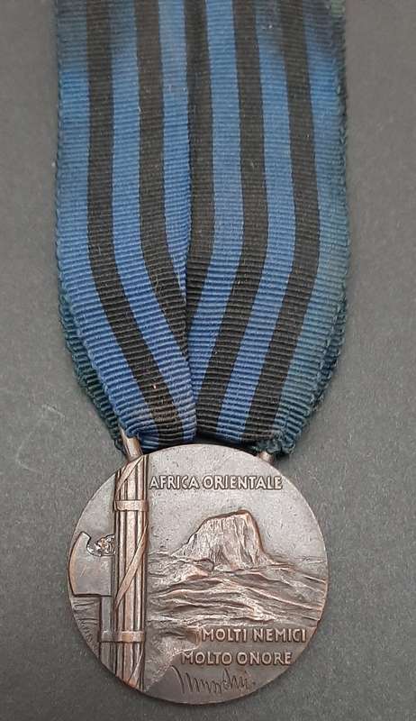 ** 1936 Italian Fascist:  Africa Orientale Medal w/ Ribbon.**