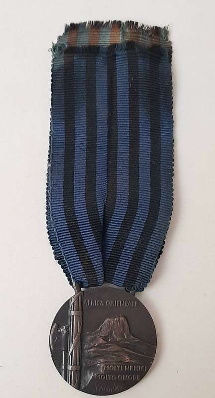 ** 1936 Italian Fascist:  Africa Orientale Medal w/ Ribbon.**