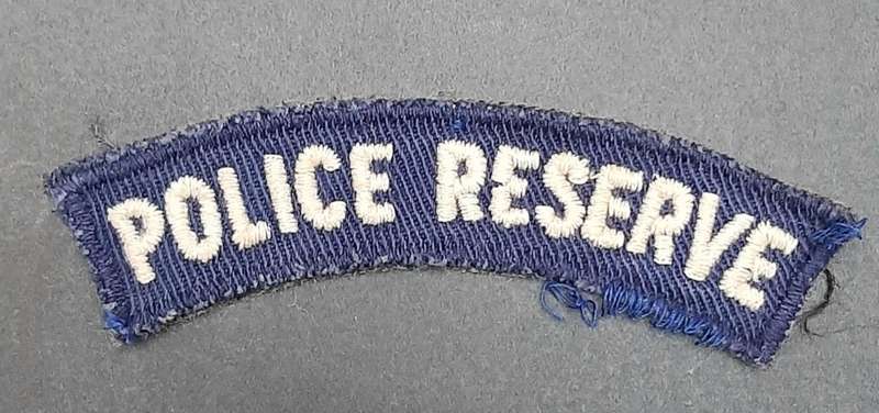 **Rhodesian Bush War: 1960s BSAP Blue Fielddress Embroidered Shoulder Title **