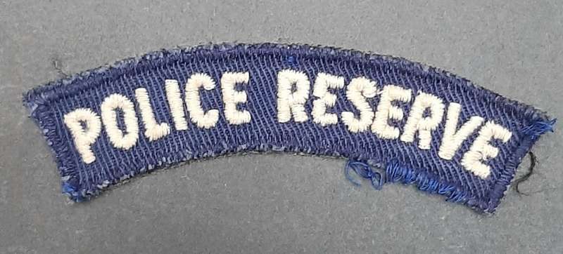 **Rhodesian Bush War: 1960s BSAP Blue Fielddress Embroidered Shoulder Title **