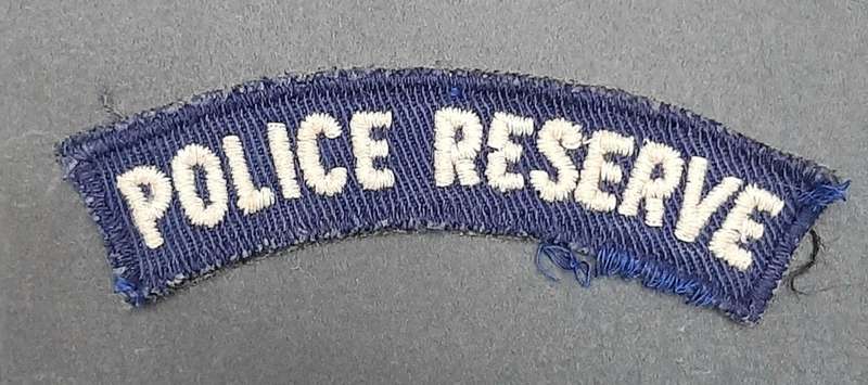 **Rhodesian Bush War: 1960s BSAP Blue Fielddress Embroidered Shoulder Title **