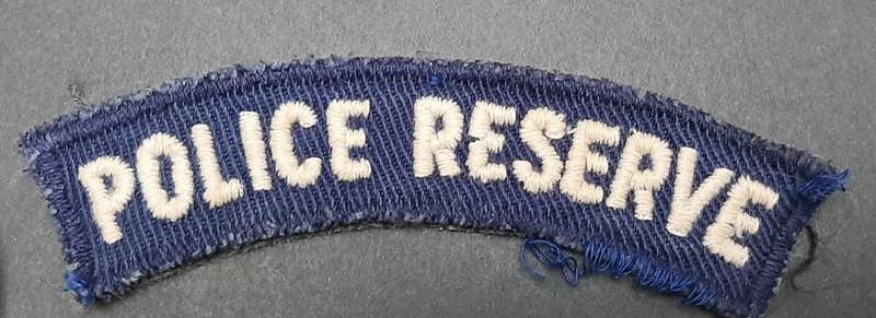 **Rhodesian Bush War: 1960s BSAP Blue Fielddress Embroidered Shoulder Title **