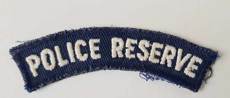 **Rhodesian Bush War: 1960s BSAP Blue Fielddress Embroidered Shoulder Title **