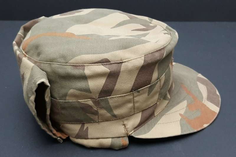 **RARE: 1980s Bophuthatswana Police `Reed Pattern` Cap w/ Embroidered Badge (Complete).**