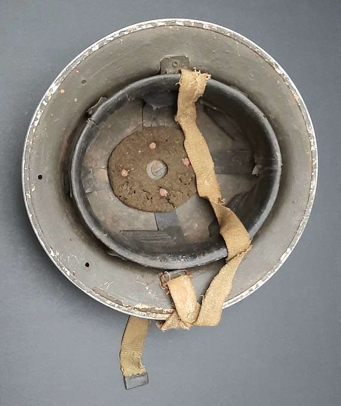 **WW2 Union Defence Force: Olive Green Post-War `Brodie` Pattern Helmet (1942).**