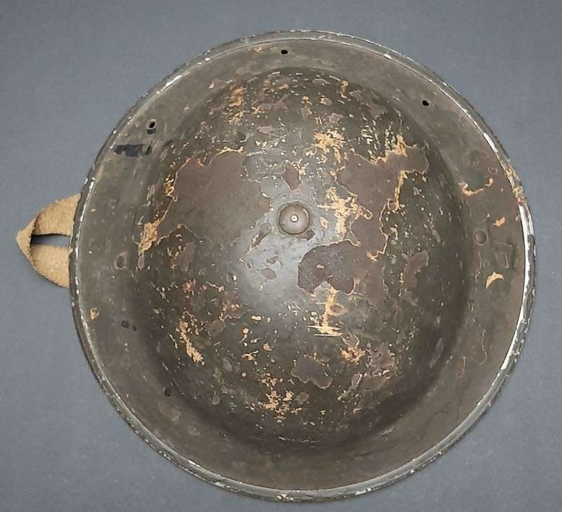 **WW2 Union Defence Force: Olive Green Post-War `Brodie` Pattern Helmet (1942).**