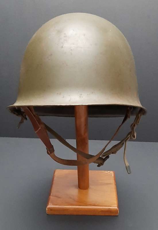 **Border War : 1960s SADF Green Steel Helmet w/ Liner .**