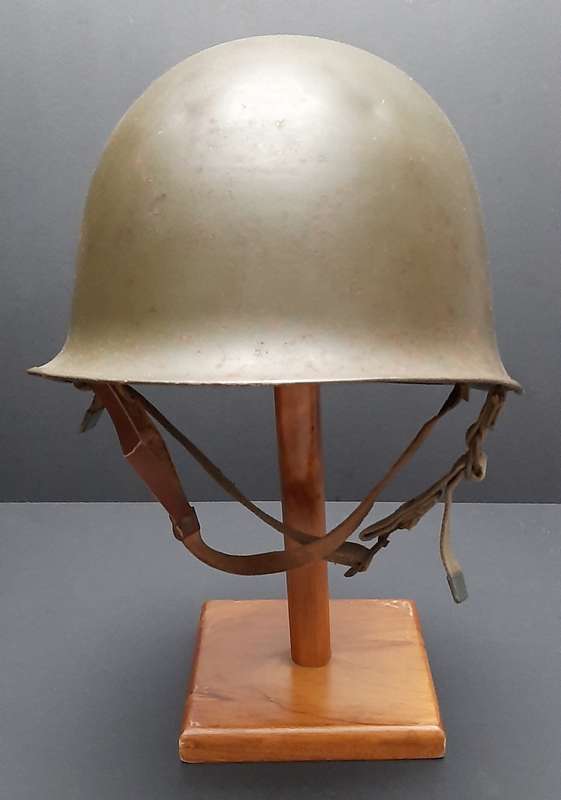 **Border War : 1960s SADF Green Steel Helmet w/ Liner .**
