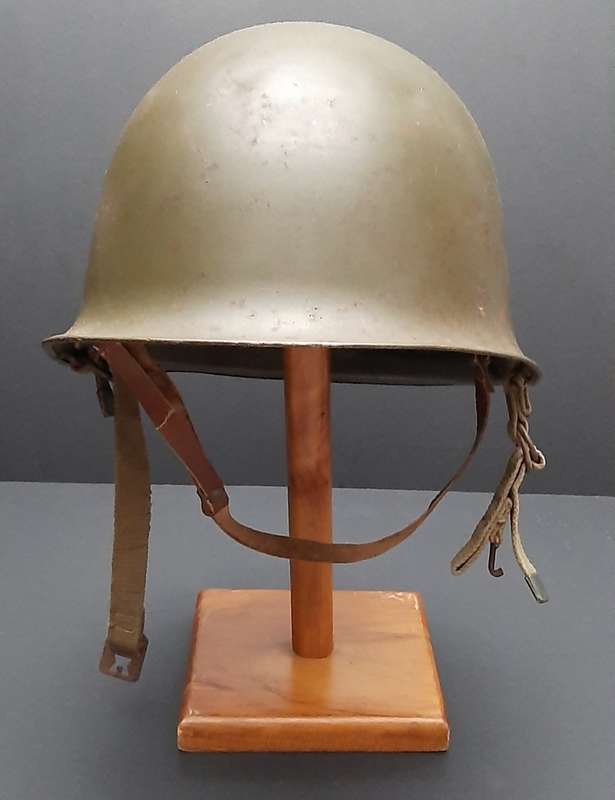 **Border War : 1960s SADF Green Steel Helmet w/ Liner .**