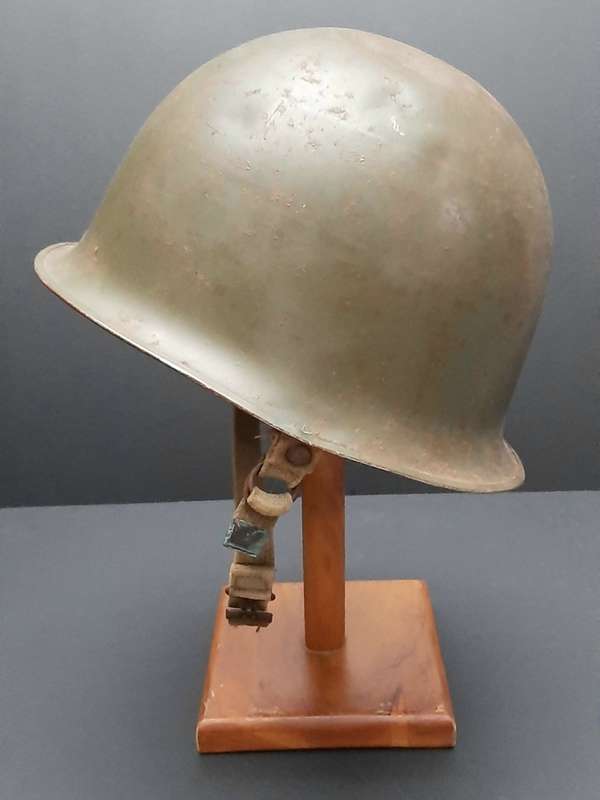 **Border War : 1960s SADF Green Steel Helmet w/ Liner (USED)**