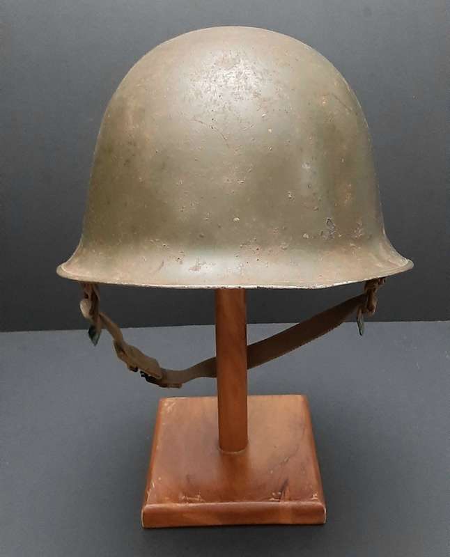 **Border War : 1960s SADF Green Steel Helmet w/ Liner (USED)**