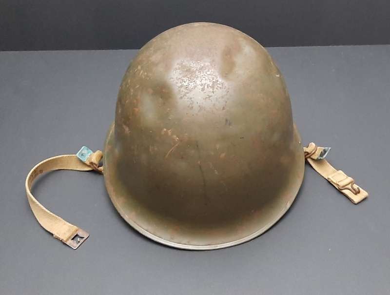**Border War : 1960s SADF Green Steel Helmet w/ Liner (USED)**