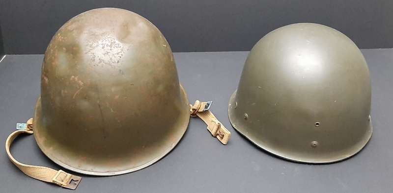 **Border War : 1960s SADF Green Steel Helmet w/ Liner (USED)**