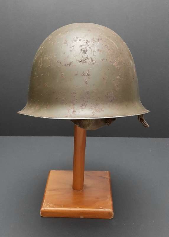 **Border War : 1960s SADF Green Steel Helmet w/ Liner (NO STRAP)**