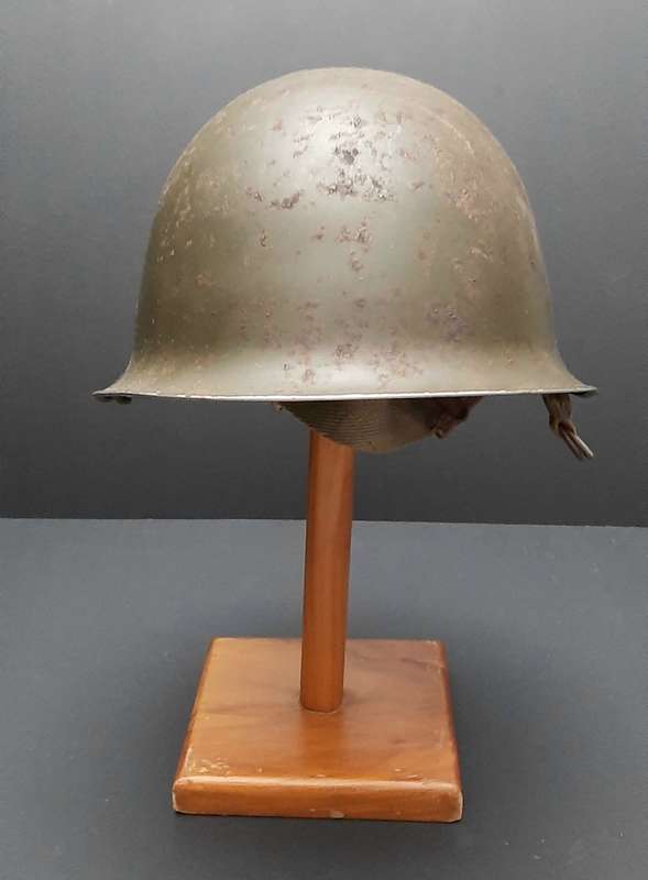**Border War : 1960s SADF Green Steel Helmet w/ Liner (NO STRAP)**