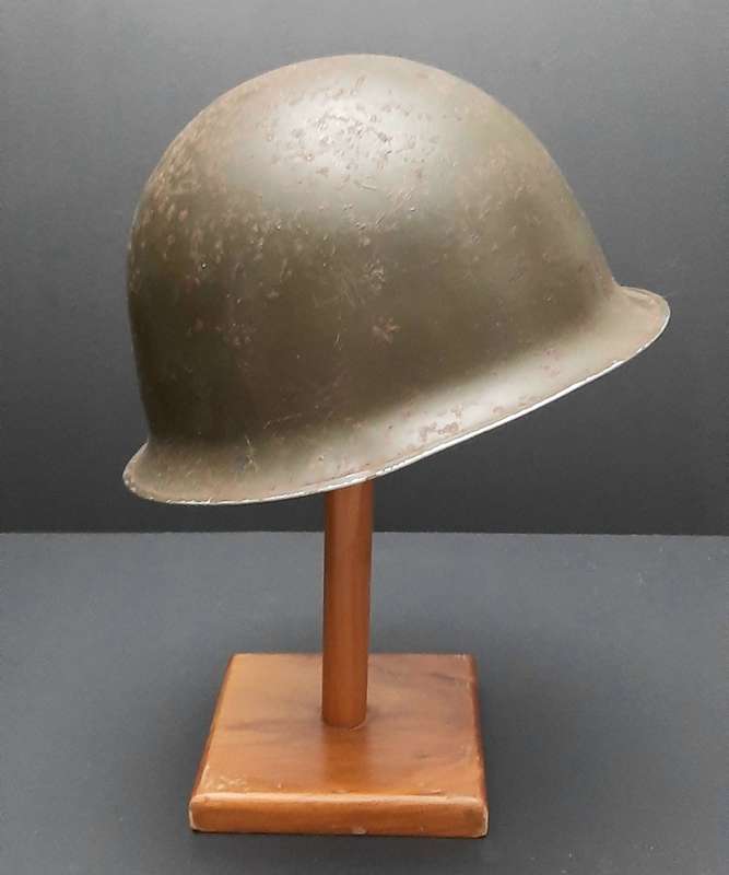 **Border War : 1960s SADF Green Steel Helmet w/ Liner (NO STRAP)**