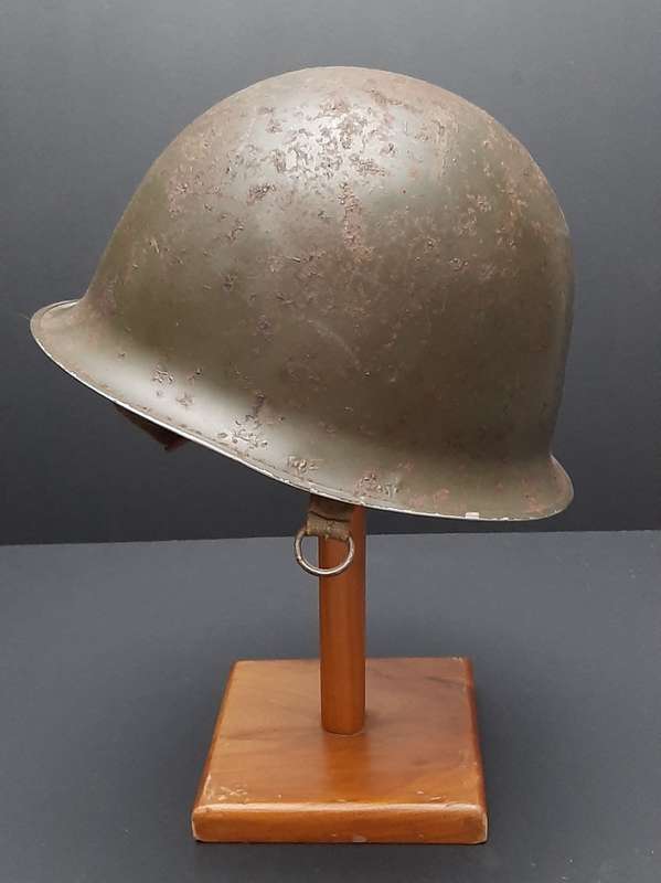 **Border War : 1960s SADF Green Steel Helmet w/ Liner (NO STRAP)**