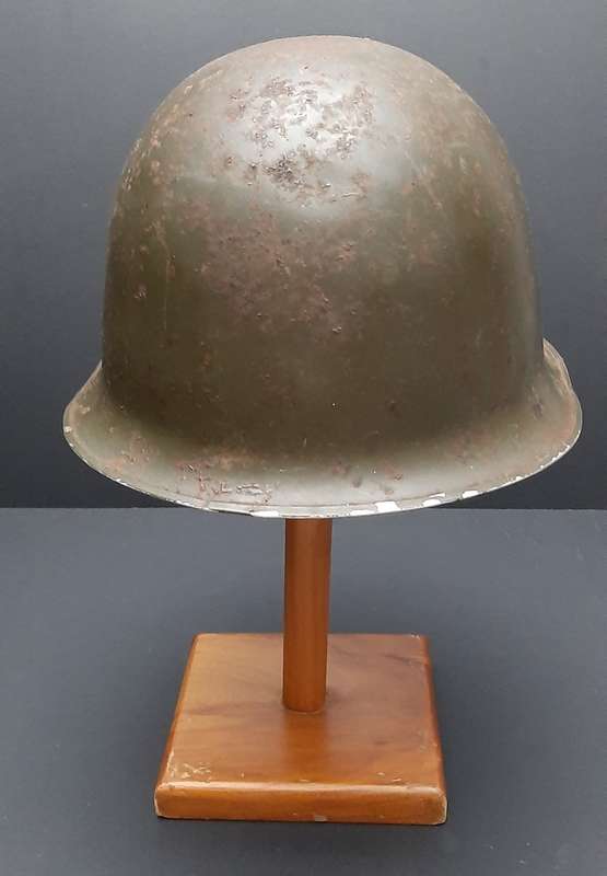 **Border War : 1960s SADF Green Steel Helmet w/ Liner (NO STRAP)**