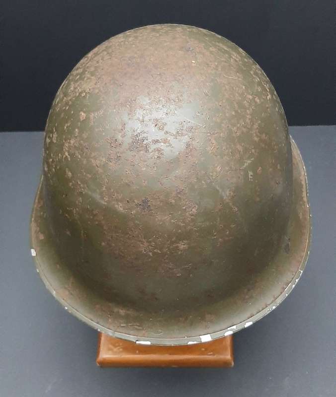 **Border War : 1960s SADF Green Steel Helmet w/ Liner (NO STRAP)**