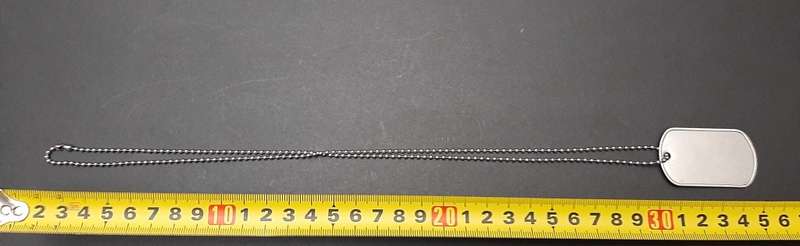 **Border War : 1980s SADF Identity Disc / ` Dog Tag` w/ Chain x1 **
