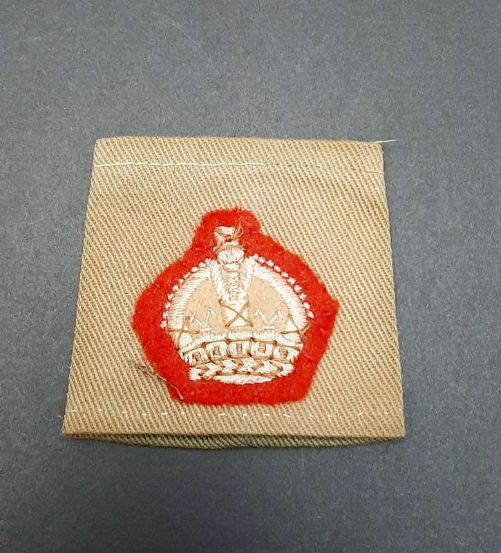 **1950s Rhodesian Army: Malaya Campaign Green Major Rank Slip-on x1.**